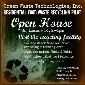 Green Waste Technologies Open House | residential food waste recycling pilor program using black flies.