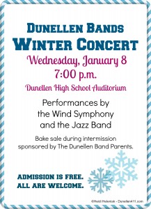 dunellen high school band winter concert 2014