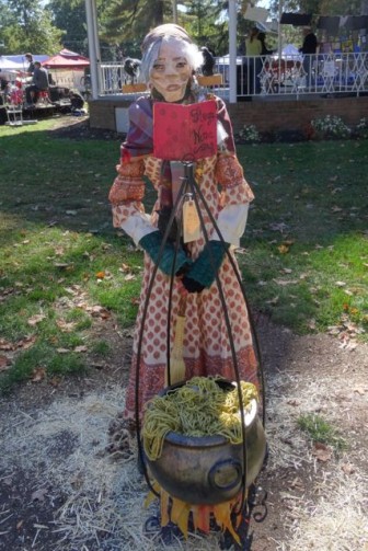 Witch with cauldron harvest festival dunellen