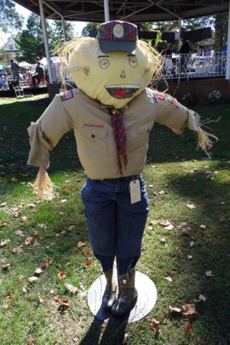 Webelos Scout scarecrow Dunellen HarvestFest