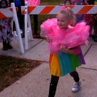 Second place in the original category: Phoebe, the rainbow cupcake