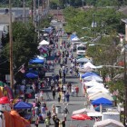 dunellen street fair 2014 taken from top of fire truck ladder aerial