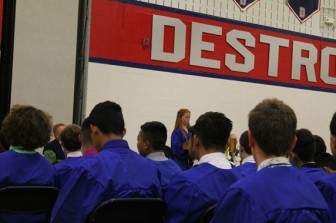 Eighth grade promotion at Lincoln Middle School.