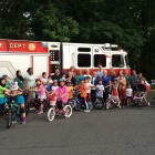 Participants and event volunteers gather at the annual All Wheeled Sports Rodeo.