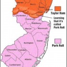 pork roll vs taylor ham debate map posted on facebook by nj state police