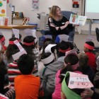 Jamies M. Miller reads to Faber school children. March 2016