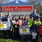 Dunellen Police promoting Slow Down Initiative at Faber Elementary School April 21, 2016.